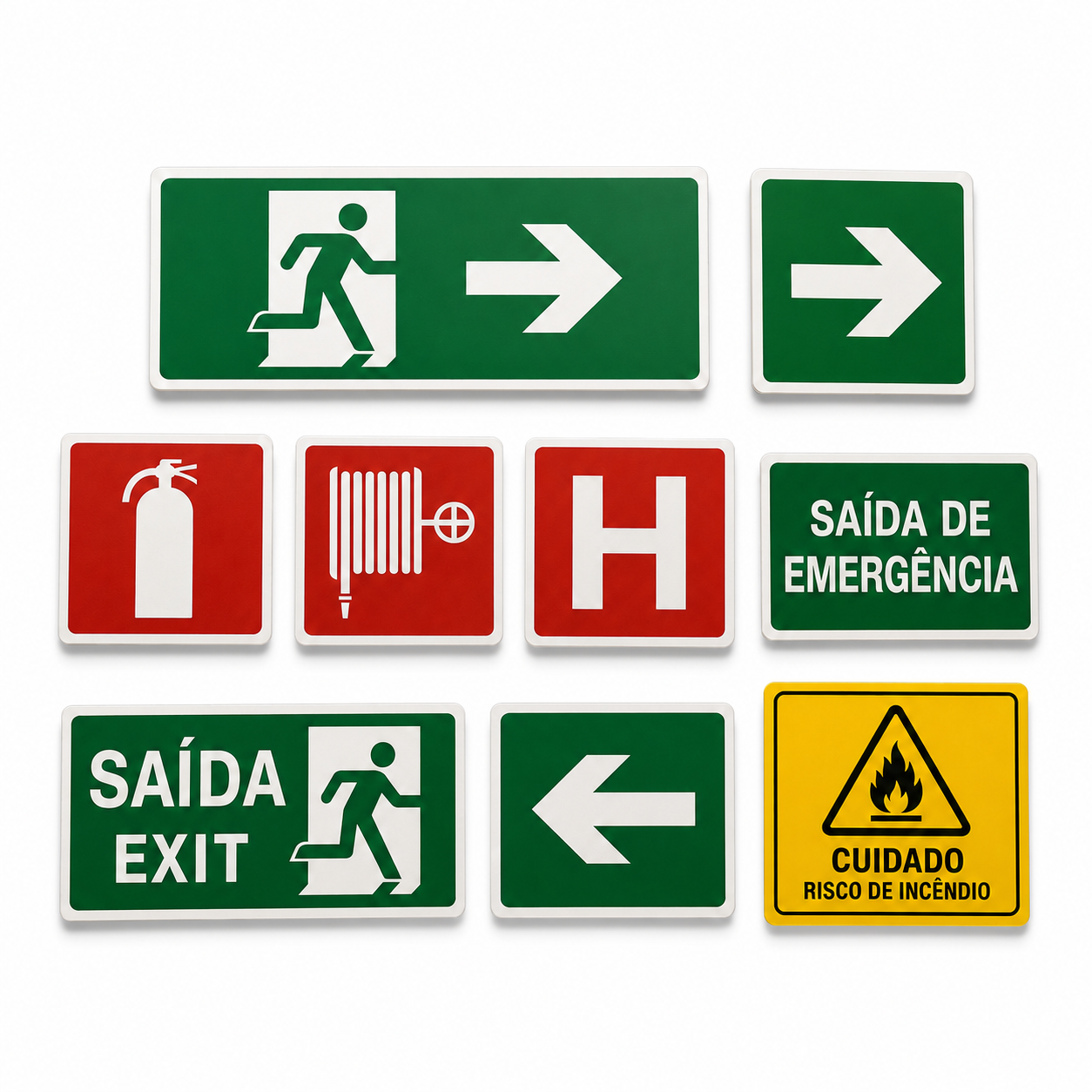 Placas de sinalização